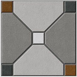 The 5208 tile face, close up