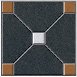 The 5218 tile face, close up
