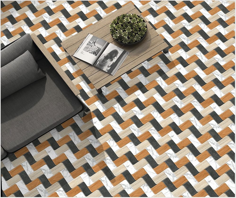 Catalogue room render featuring Etara tile design 5301