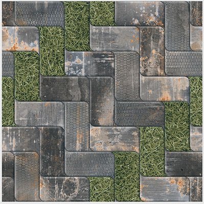 The 5312 tile face, close up