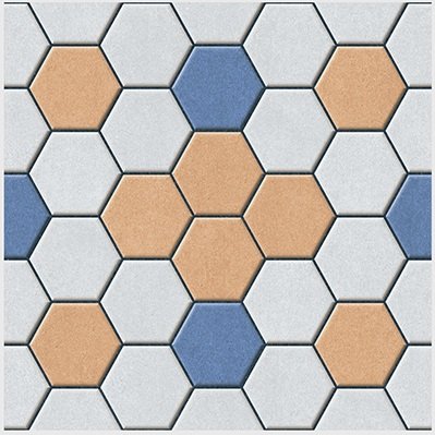 The 5705 tile face, close up