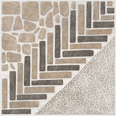 The 6105 tile face, close up