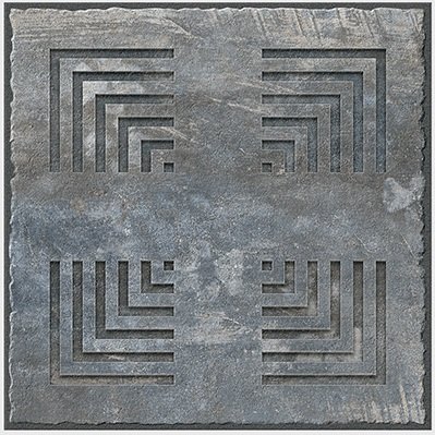 The 6604 tile face, close up