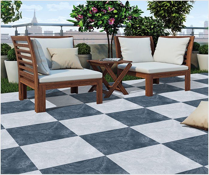 Etara design 1008-DK laid as a floor