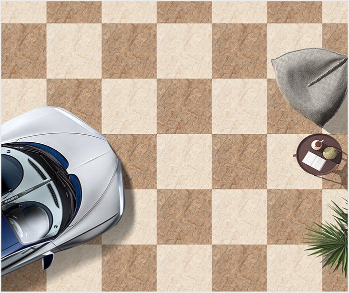 Etara design 1010-DK laid as a floor