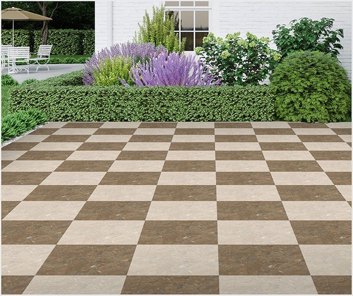 Etara design 1039-DK laid as a floor