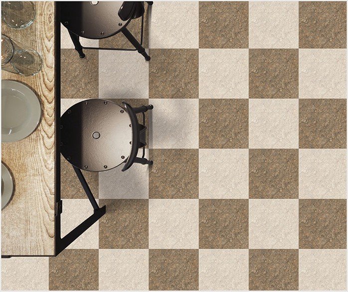 Etara design 1044-DK laid as a floor